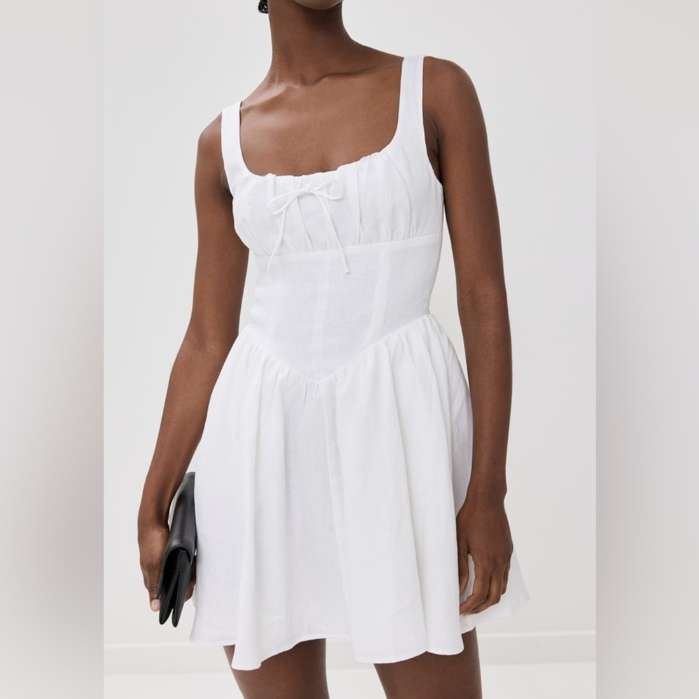 NEW Reformation Daria Dress in White 0